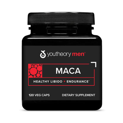 Youtheory Men's Maca - Vegan Maca Supplement for Energy, Stamina & Endurance | 120 Veg Capsules