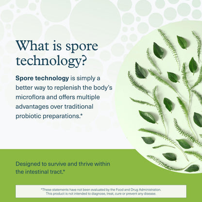 Youtheory Spore Probiotic 6B CFU - Digestive Support - 60 Veggie Caps