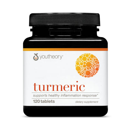Youtheory Turmeric 450 mg with Black Pepper & Olive Leaf – Supports Joint & Brain Health