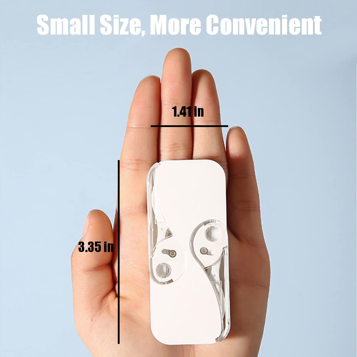 YRAKOZIN 4-Pack Portable Floss Dispenser – Travel Dental Floss & Toothpick Holder (White)