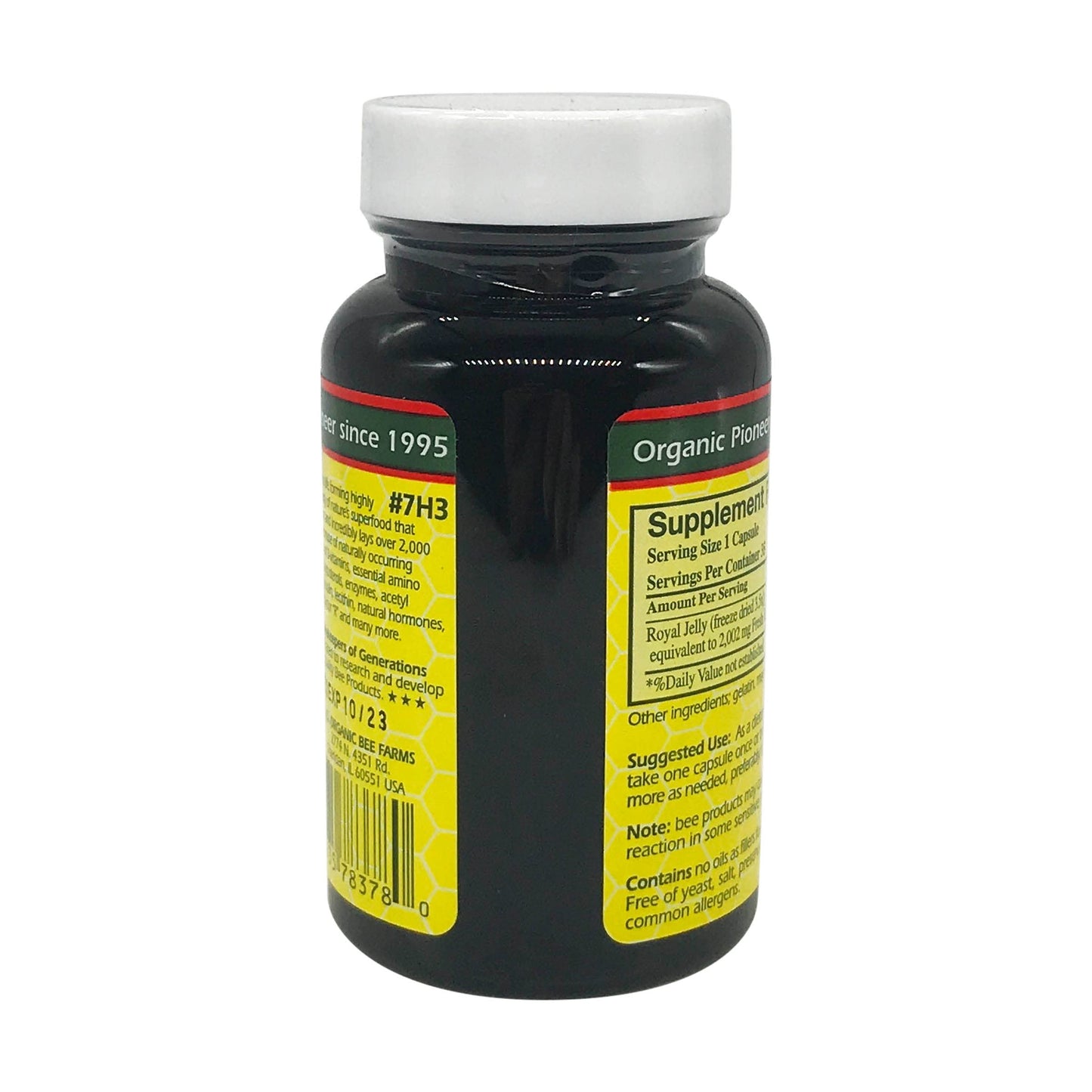 YS BEE Farms Pure Royal Jelly Capsules, 35 CT | 2000 mg per Capsule, Ultra Strength