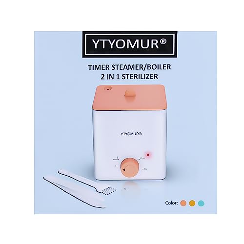 YTYOMUR Menstrual Cups with Sterilizer - 2 Reusable Cups + Cleaner Set