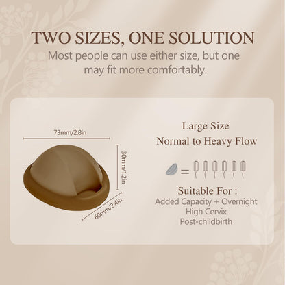 YTYOMUR Reusable Menstrual Disc - Large Size, Pack of 2 | Leakproof & Comfortable