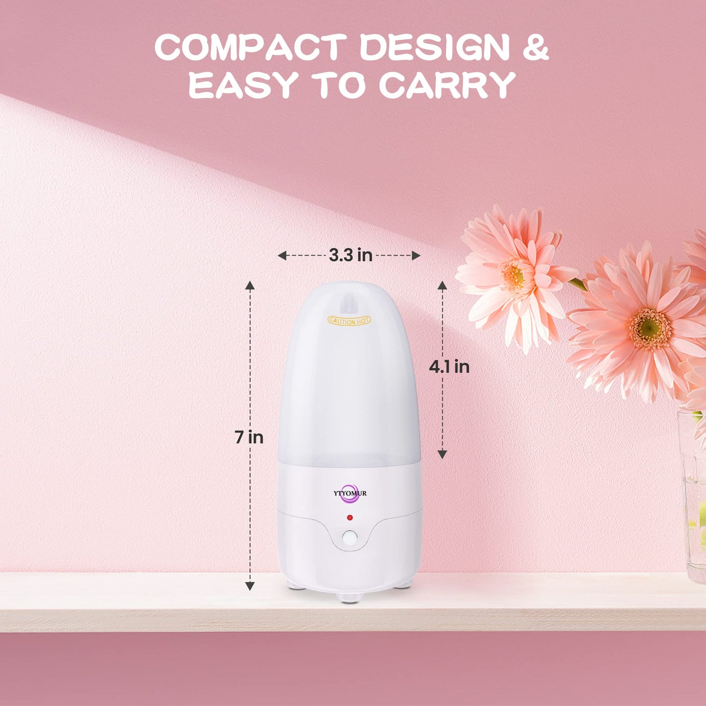 YTYOMUR Menstrual Cup Steamer Sterilizer – 2 Reusable Cups Included | Quick Clean & Travel-Ready