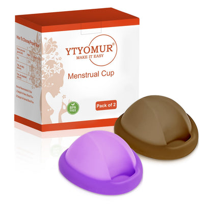 YTYOMUR Reusable Menstrual Disc - Large Size, Pack of 2 | Leakproof & Comfortable
