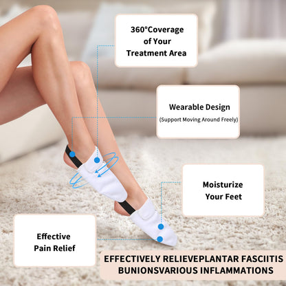 YUCOBE Castor Oil Pack Wrap for Feet – 2 Pcs Foot Detox Pads