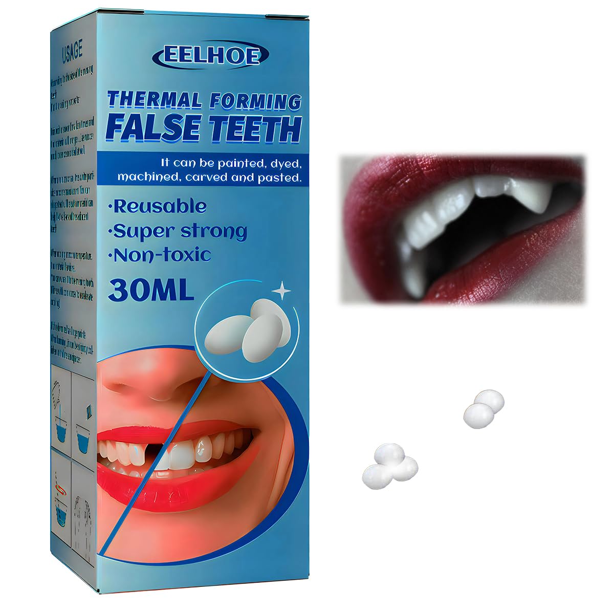 Yuehao Temporary Tooth Repair Kit – DIY Play Dough, Safe Dental Restoration, 30ml Bottle