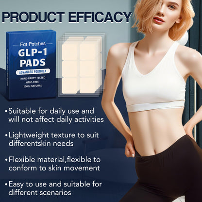 Yueur GLP-1 Patches for Women & Men - GLP-1 Patch with Garcinia Cambogia & Resveratrol - 30 Days Supply (30)