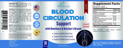 YUMMYVITE Blood Circulation Supplement - Varicose Veins Support - 90 Capsules