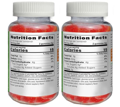 YUM-V'S Glucose Gummies – Fast Acting, Gluten Free & Vegan Berry Flavor