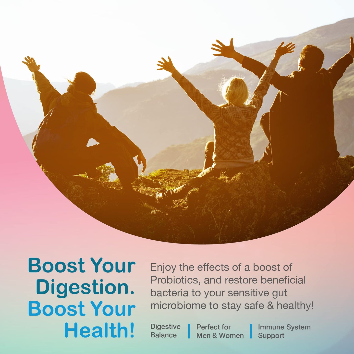 YUM-V'S Zero Sugar Probiotic Gummies — Digestive Health & Gut Support (60-Count)