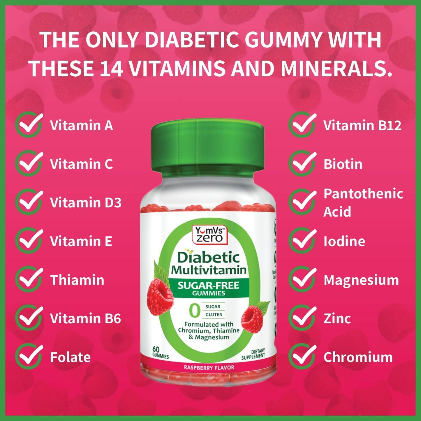 YUM-V'S Multivitamin Gummies - Sugar Free, Keto Friendly Vitamin Gummies (60 Count x 2)