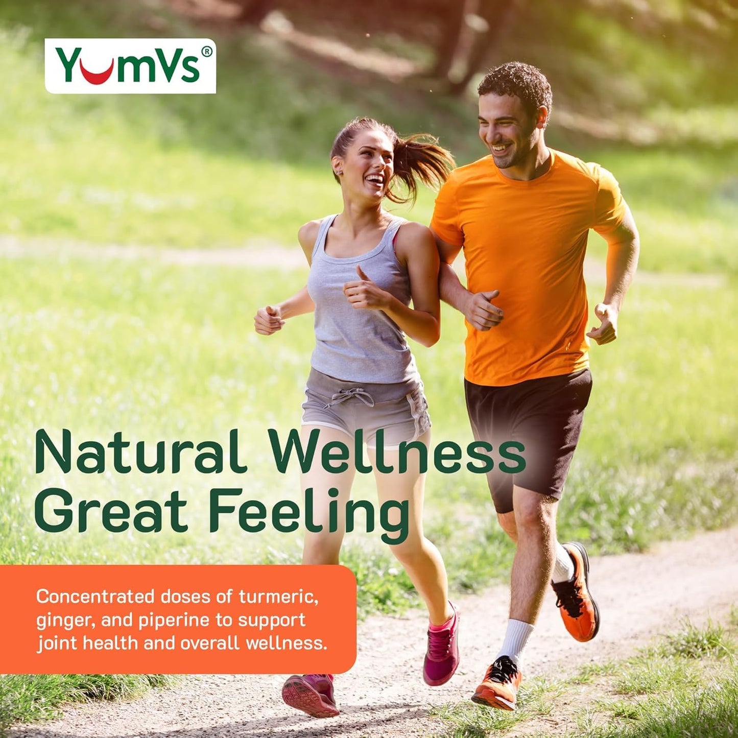 YumV’s Turmeric Gummies with Ginger & Piperine – Peach Flavor, Gluten Free (Vegetarian) – Pack of 2