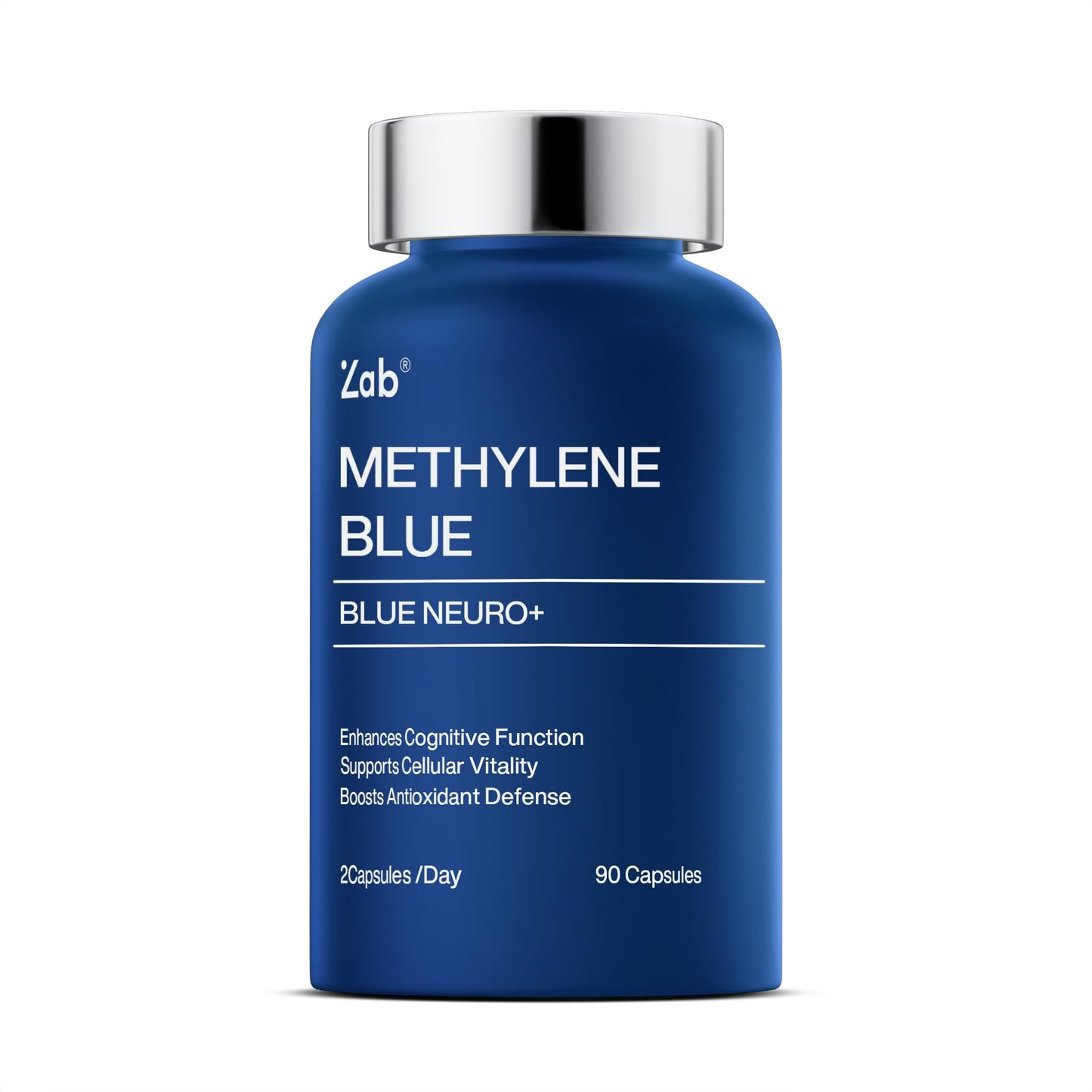 ZAB Methylene Blue Capsules | Brain Support with Vitamin C & B Complex – 10 mg USP Grade