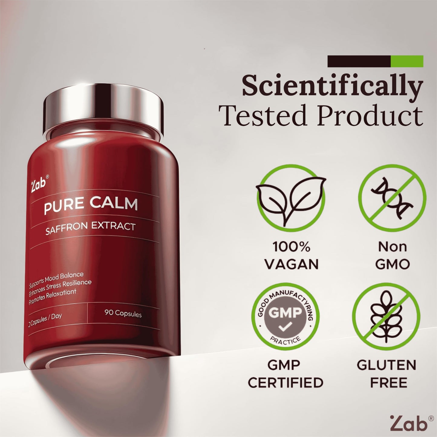 ZAB Saffron 88.5mg – Mood, Energy & Eye Health, 90 Capsules
