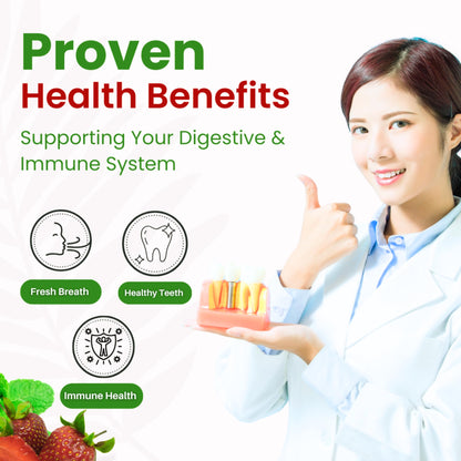 ZAFiNCO-PRODENTEE Teeth & Gums Health – 3.5B CFU Probiotics Mint Chewables (30 Count) – Made in USA
