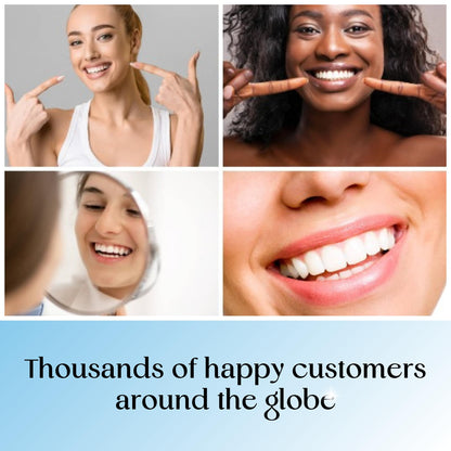 ZAFINCO Teeth Whitening Strips - Mint, Peroxide Free, Enamel Safe, Made in USA