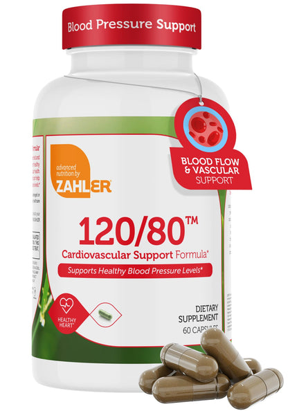 Zahler 120/80 Cardiovascular Support Formula - 60 Capsules