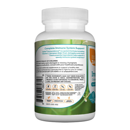 Zahler Abreve Immune Support - 90 Capsules | Vitamin C, Pantothenic Acid, Echinacea | Kosher