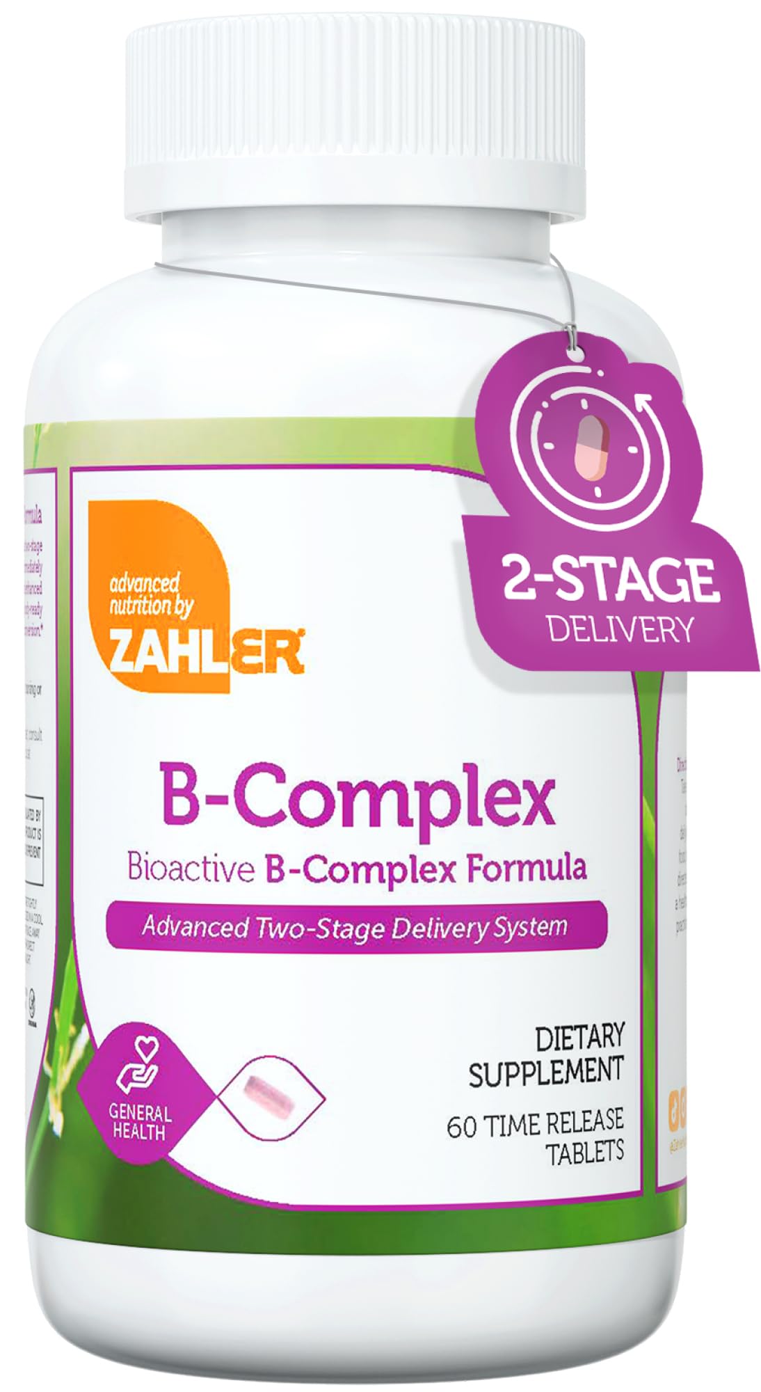 Zahler B-Complex Vitamins for Women & Men | 60 Tablets | Gluten Free & Kosher