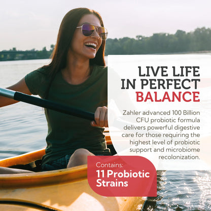 Zahler BioDophilus100 Probiotic | 100 Billion CFU | 11 Strains | 30 Ct