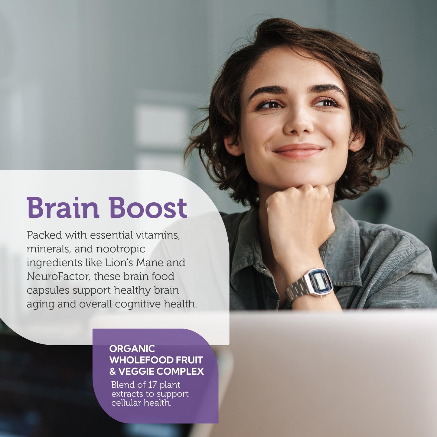 Zahler Multivitamin Brain Supplement (60 Count) – Kosher Brainfood with Lion's Mane & NeuroFactor