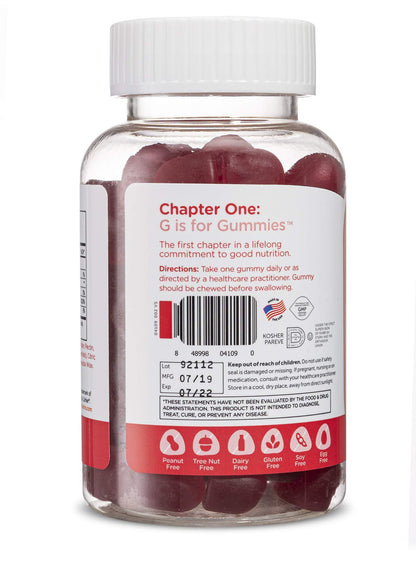 Zahler Chapter One Biotin Gummies – Hair, Skin & Nails Fortifying Biotin, 60 Gummies (Pack of 2) | Certified Kosher