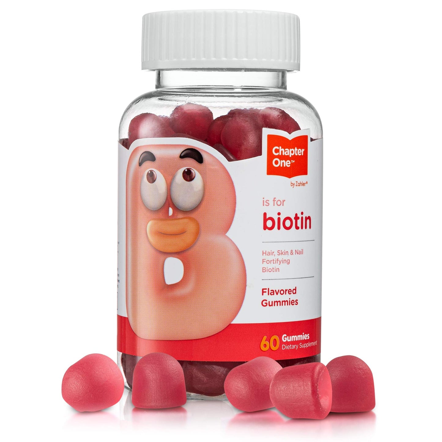 Zahler Chapter One Biotin Gummies – Hair, Skin & Nails Fortifying Biotin, Kosher