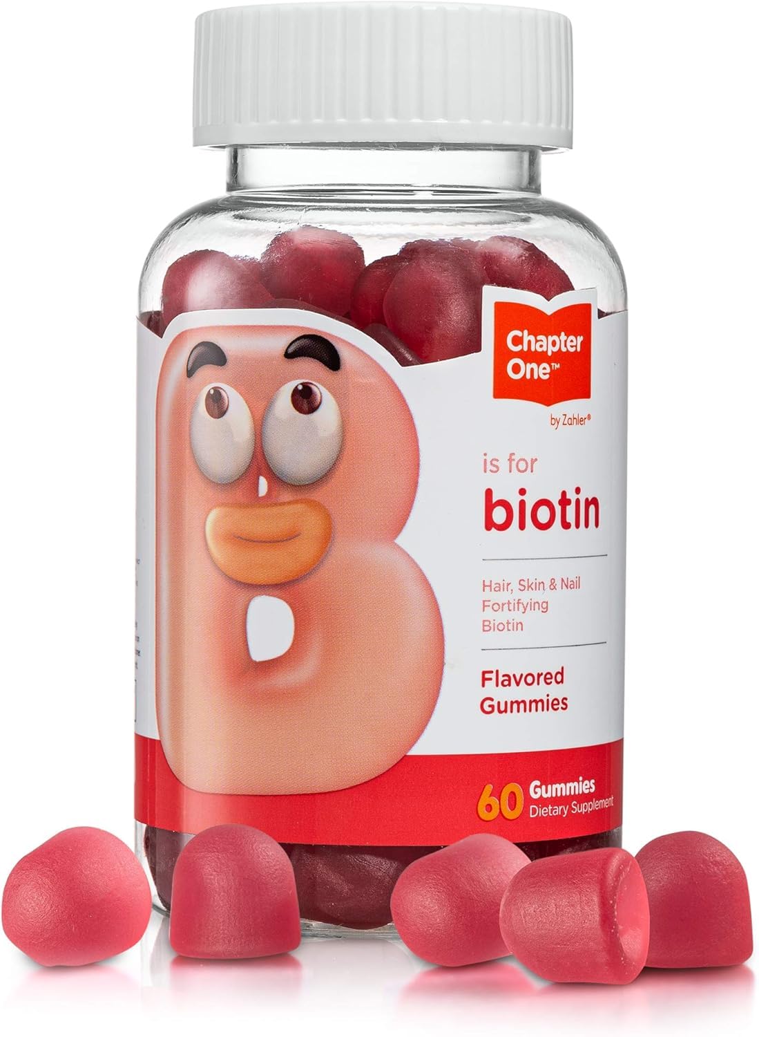 Zahler Chapter One Biotin Gummies – Hair, Skin & Nails Fortifying Biotin, Kosher