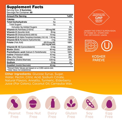 Zahler Chapter One M is for Multi Kids Multivitamin Gummies | 120 Count | Kosher
