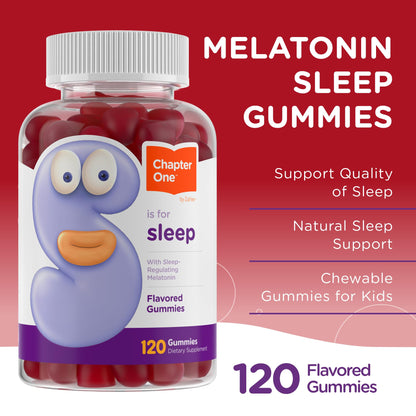 Zahler Chapter One Sleep Melatonin Gummies - 120 Count - 2.5 mg - Kosher, Natural Sleep Support