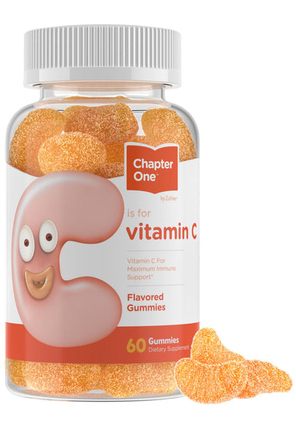 Zahler Chapter One Vitamin C Gummies 125 mg – Kosher (60 Count) for Adults & Kids