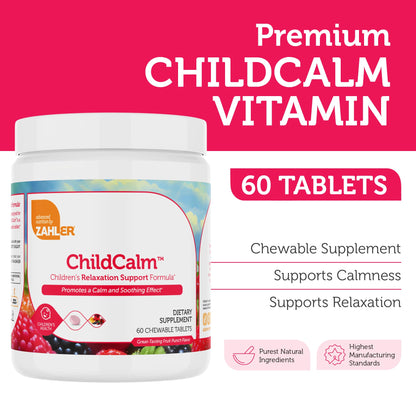 Zahler ChildCalm Kids Chewable Magnesium – Kosher, Fruit Punch