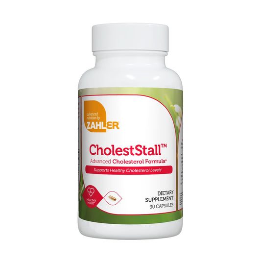 Zahler CholestStall - Cholesterol Support Supplement | Maintains LDL | Certified Kosher | 30 Capsules BritishVita | Premium UK Vitamins & Wellness Supplements