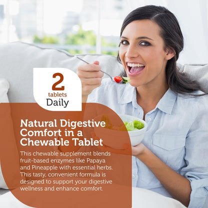 Zahler AfterMeals Digestive Enzymes - Chewable Fruit-Based Enzymes - Kosher & Gluten Free - Made in USA