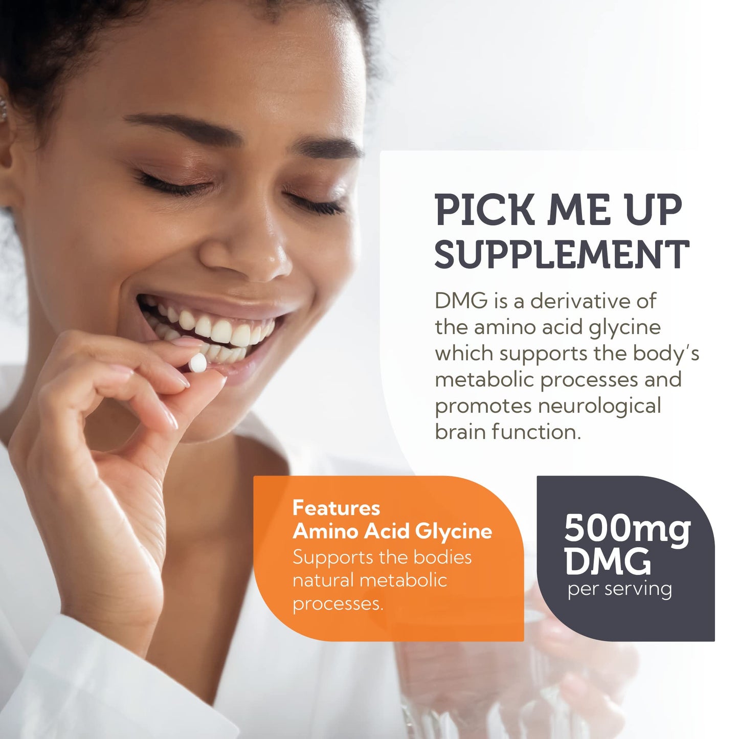Zahler DMG 500mg Dimethylglycine - Endurance & Immune Support (90 Count)