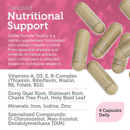 Zahler Female Totality: Fertility Supplements for Women
