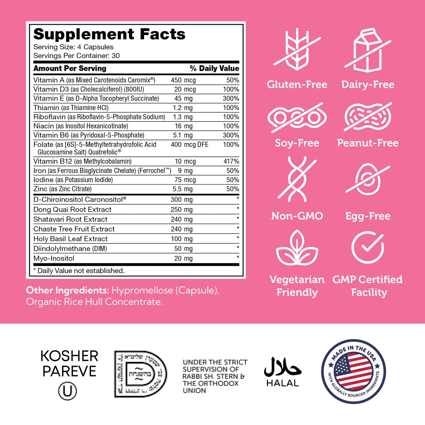 Zahler Female Totality: Fertility Supplements for Women