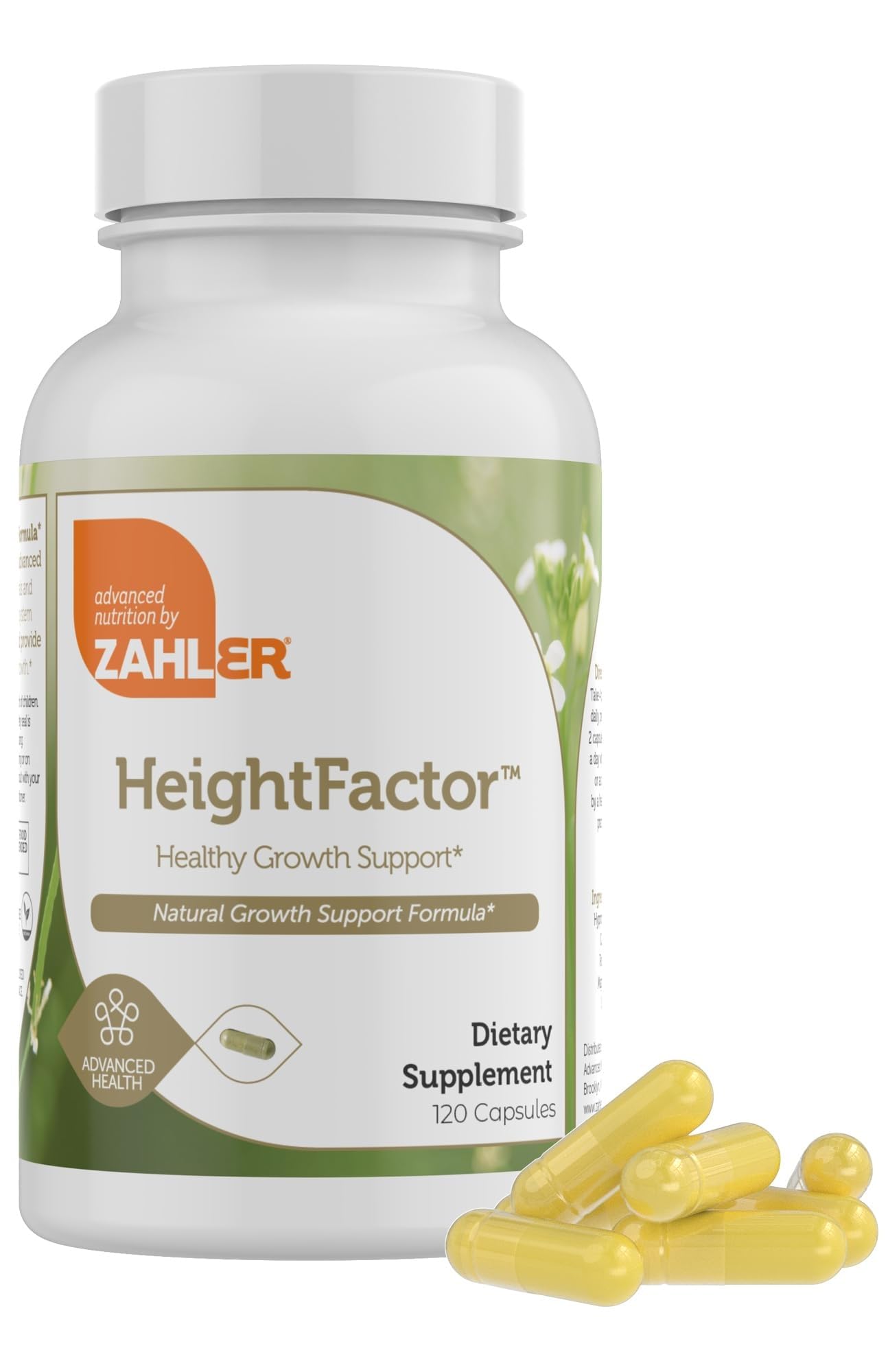 Zahler Height Factor - Healthy Growth Support Capsules (120 Count) – Kosher for Kids, Teens & Young Adults