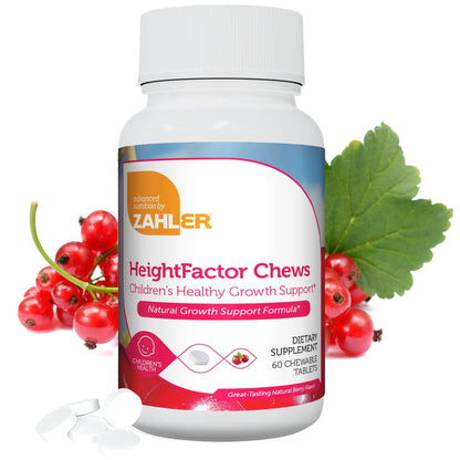 Zahler HeightFactor Chews - Kids Growth Supplement (Age 4+) 60 Count