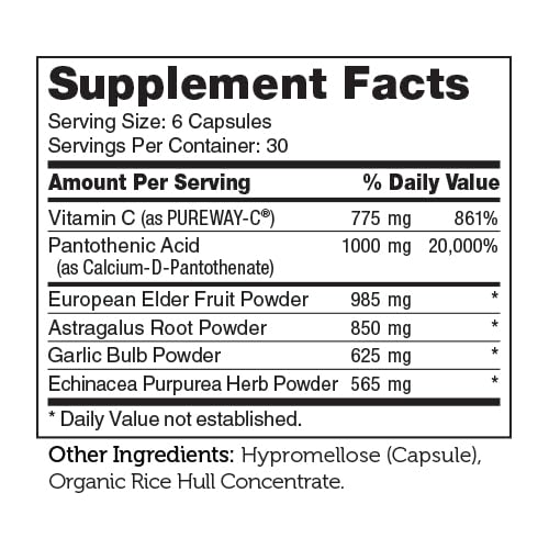 Zahler ImmunAbreve – Powerful Immune Support (180 Capsules) with Vitamin C, European Elder Fruit & Astragalus | Kosher