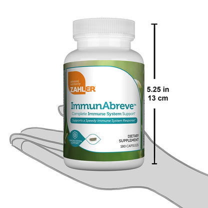 Zahler ImmunAbreve – Powerful Immune Support (180 Capsules) with Vitamin C, European Elder Fruit & Astragalus | Kosher