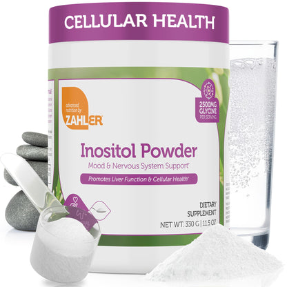 Zahler Inositol & Glycine Powder – Mood & Hormone Support (11.5 oz) | Kosher & Gluten Free