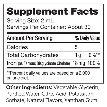 Zahler's Iron Drops - Gentle Liquid Iron Concentrate (2 oz)