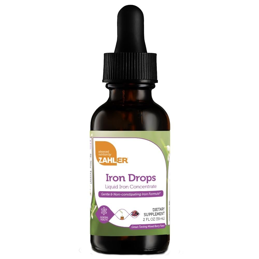 Zahler's Iron Drops - Gentle Liquid Iron Concentrate (2 oz)