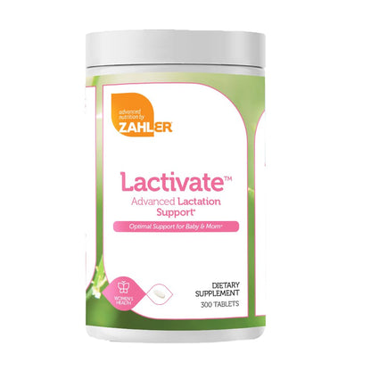 Zahler Lactivate — Advanced Lactation Support Supplement | Certified Kosher | 300 Tabs