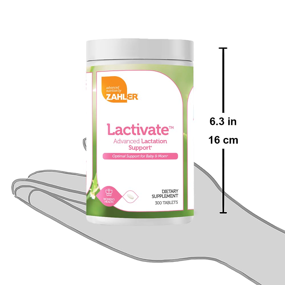 Zahler Lactivate — Advanced Lactation Support Supplement | Certified Kosher | 300 Tabs