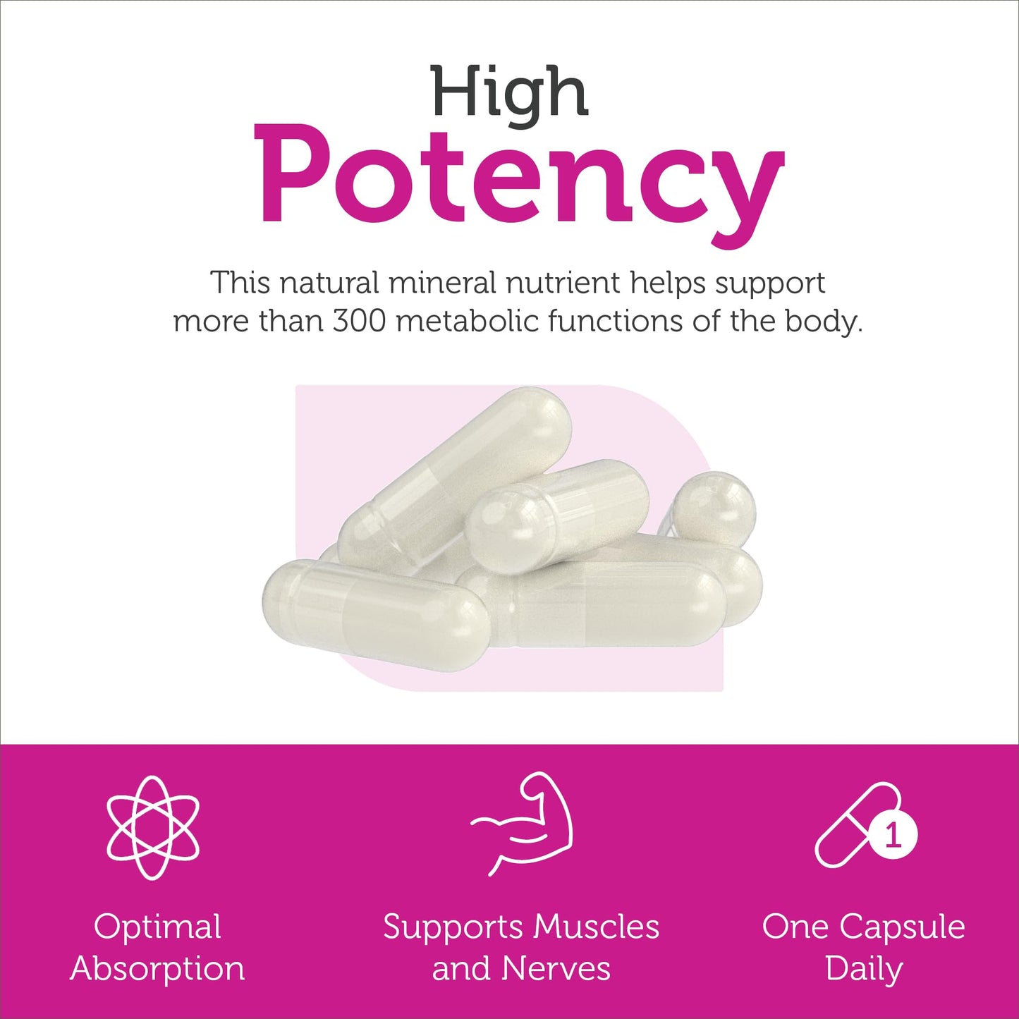 Zahler Magnesium Supplement Capsules 200 mg | 60 Count | Kosher Certified