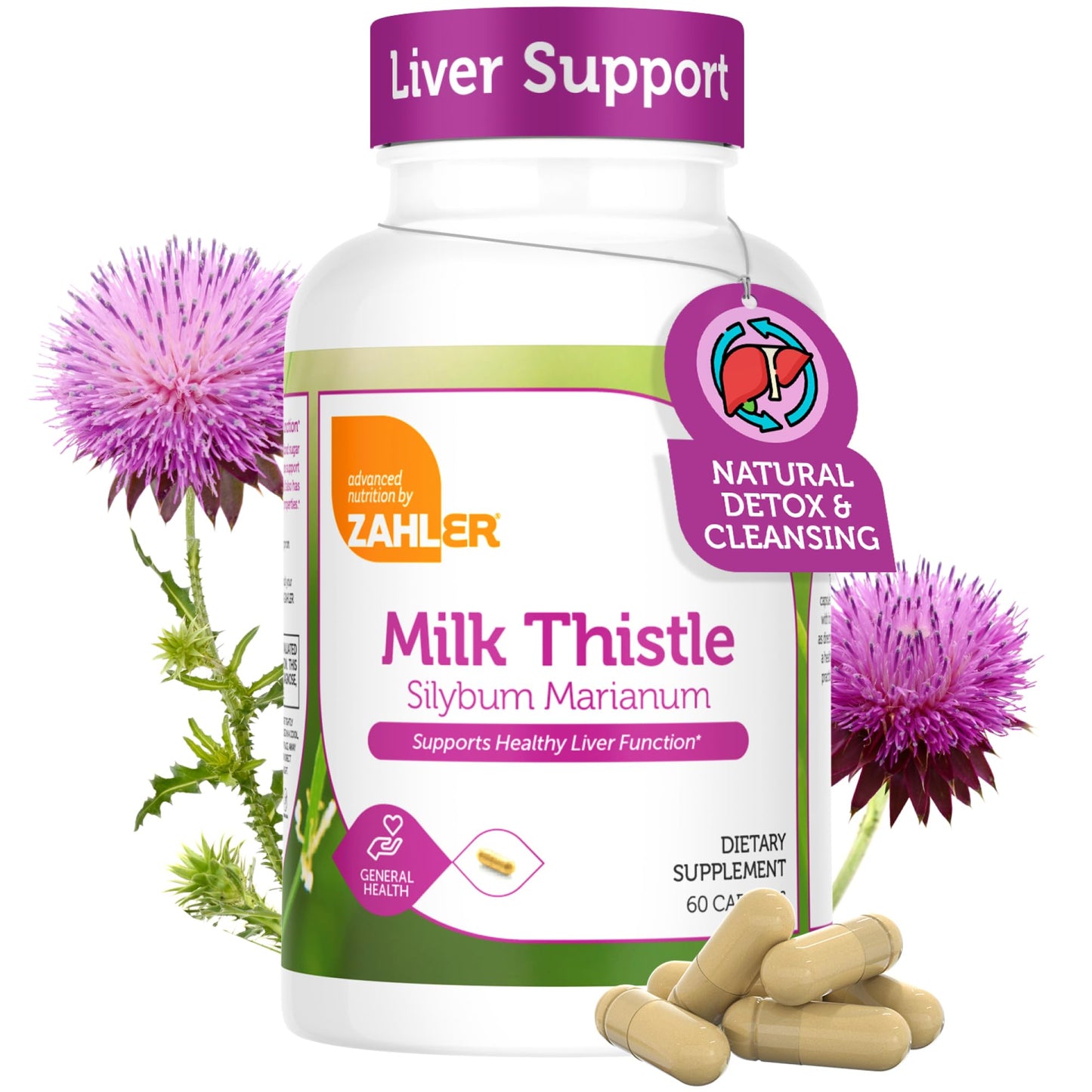Zahler Milk Thistle Helps Support Healthy Liver Function