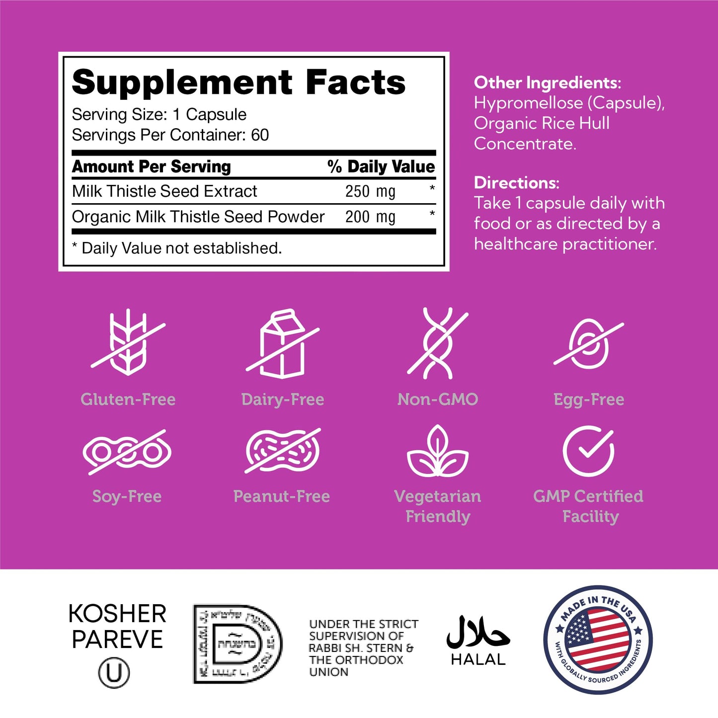 Zahler Milk Thistle Helps Support Healthy Liver Function